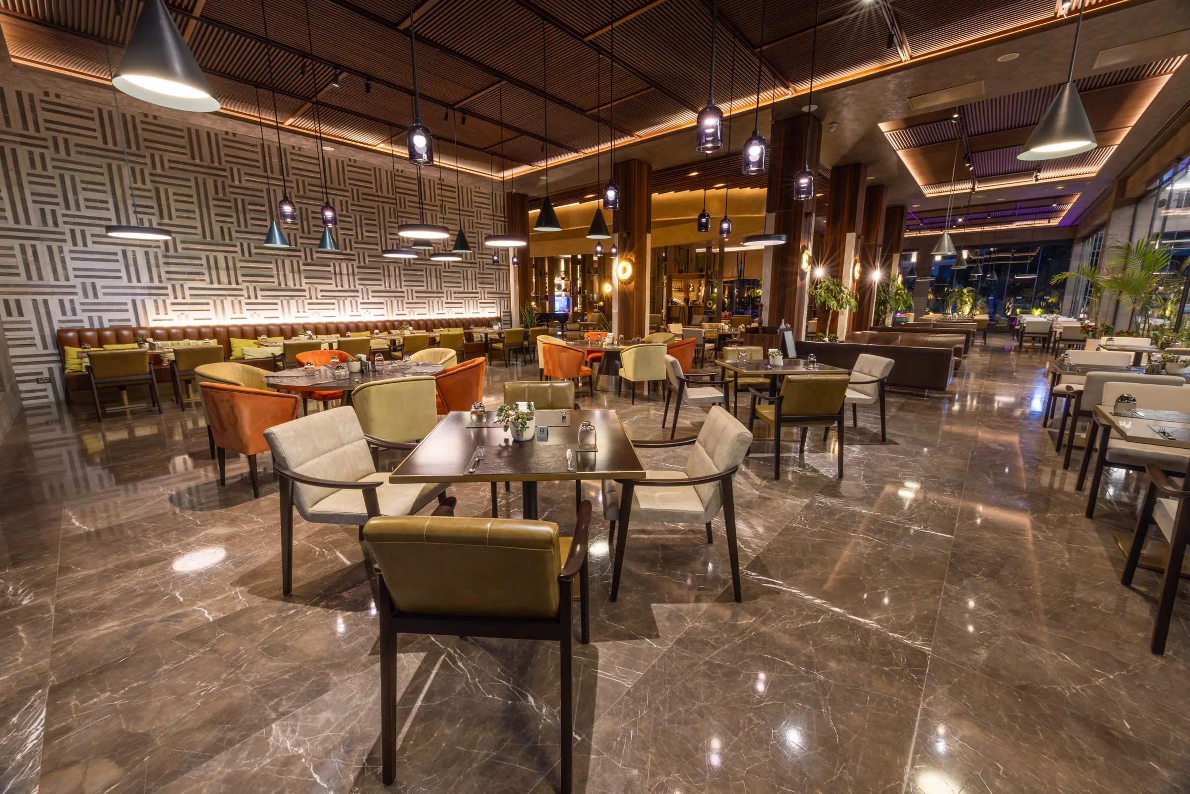 A clubhouse dining room in Belek
